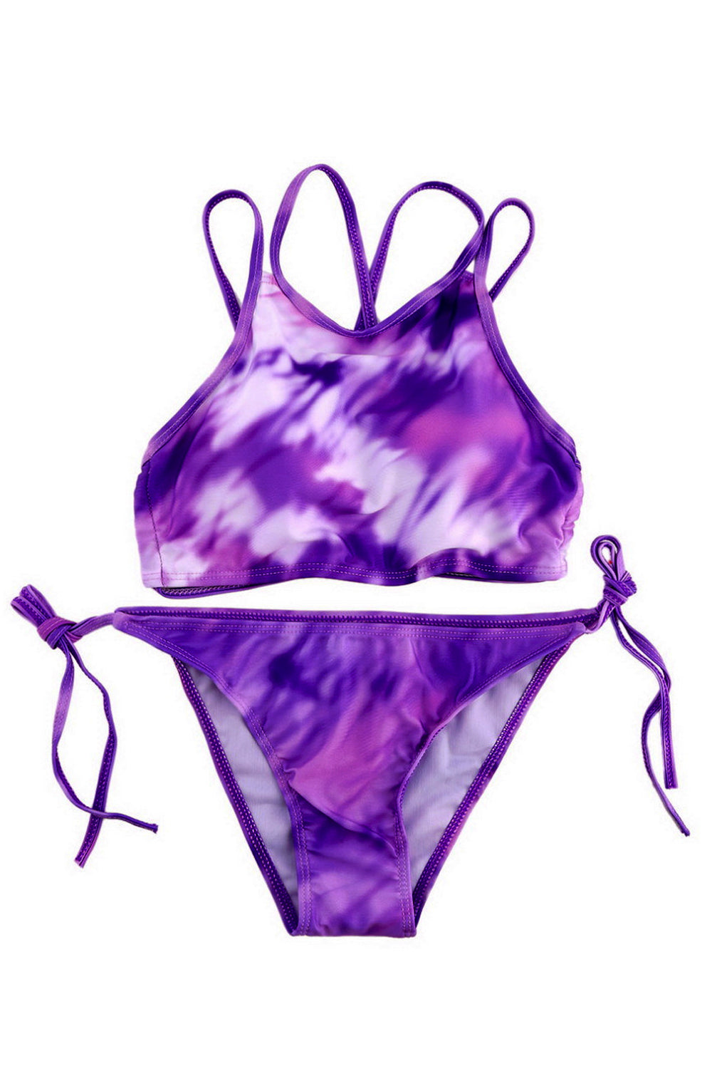 Iyasson Colorful Halter Bikini Set