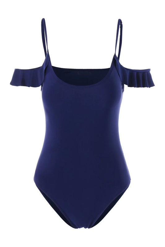 Cold Shoulder Scoop One Piece Swimwear