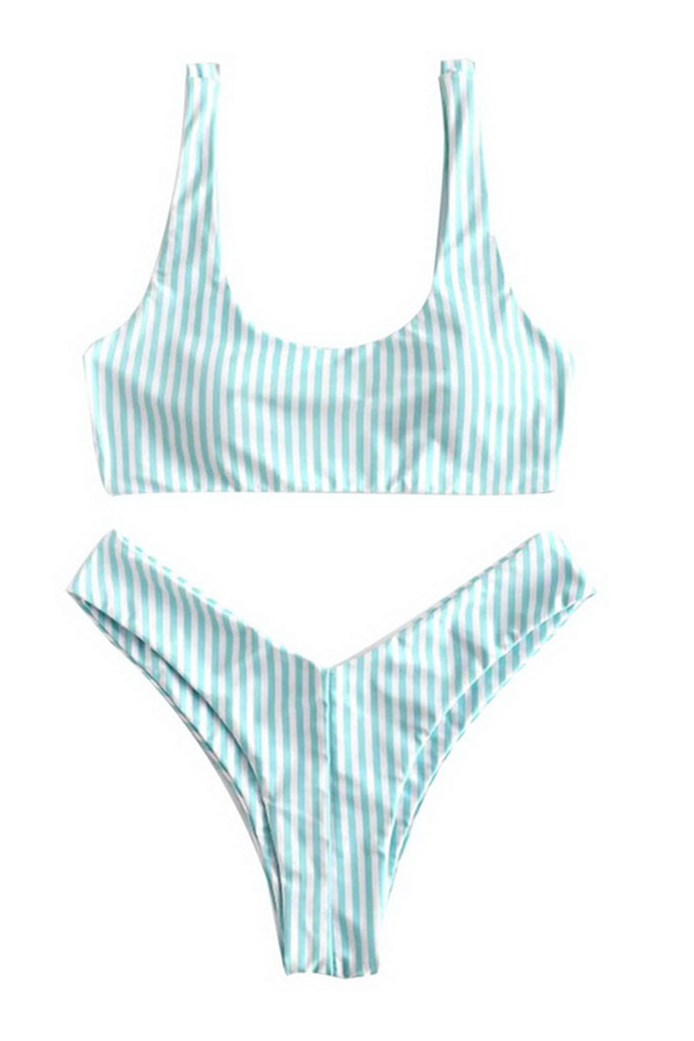 Hot Striped Bikini Set Brazilian Thong Sexy Swimwear