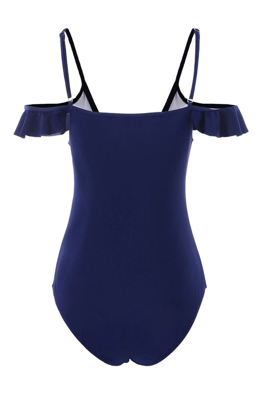 Cold Shoulder Scoop One Piece Swimwear