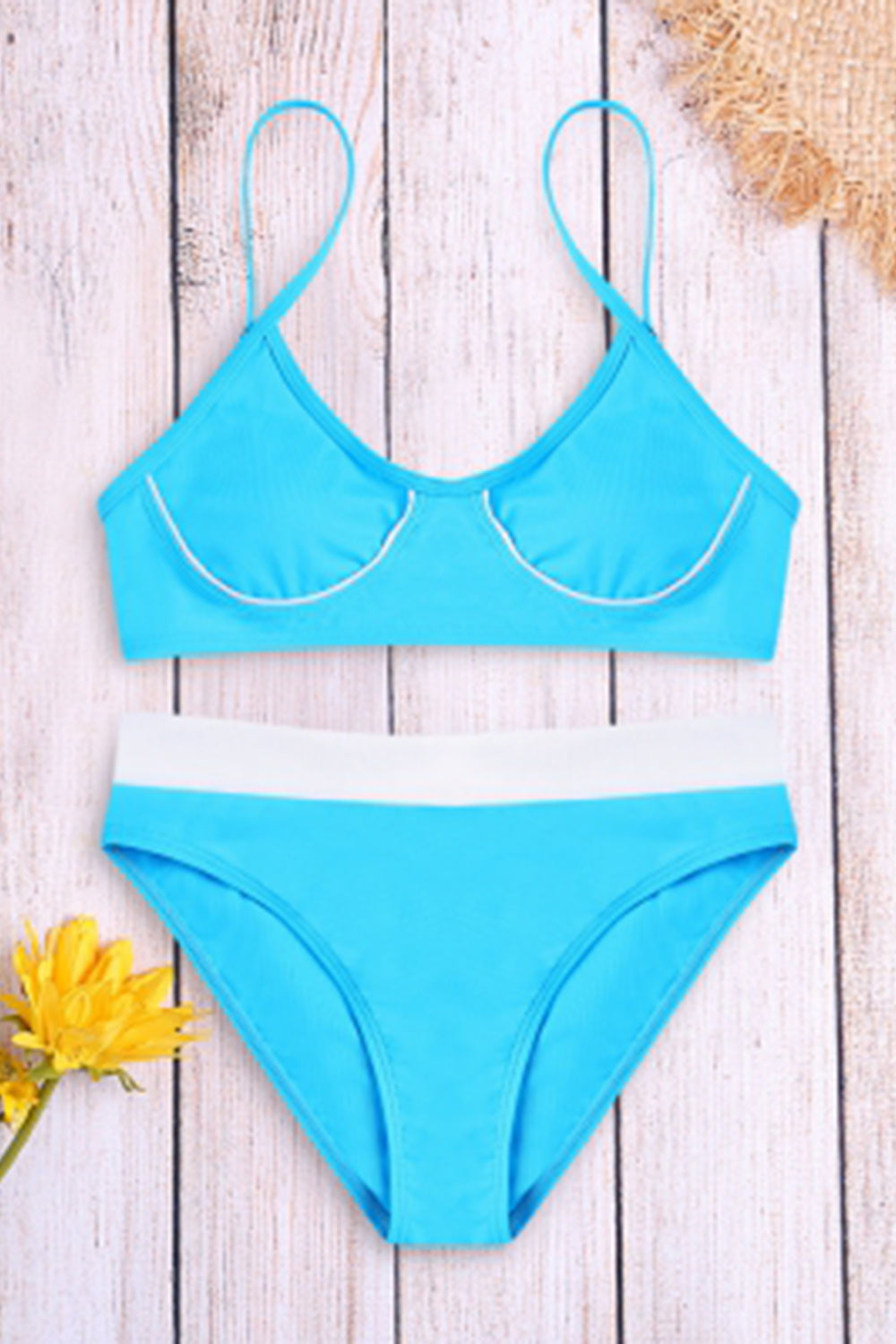 Padded Women Bikini Set 2 Piece High Waist Swimsuit