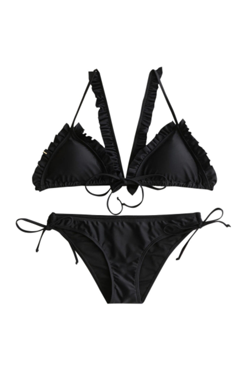 Flounce Racerback Bikini Set