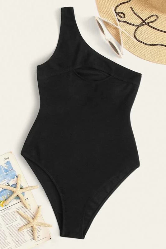 One Shoulder One Piece Swimsuit