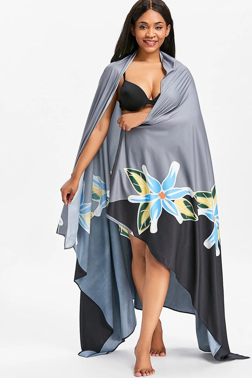 Flower Printed Beach Throw