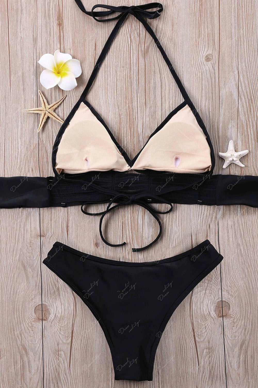 Low Cut Halter Ladder Bikini