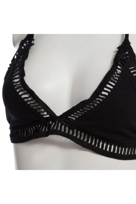 Women Sexy Halter Triangle Padding Bikini Set Swimwear