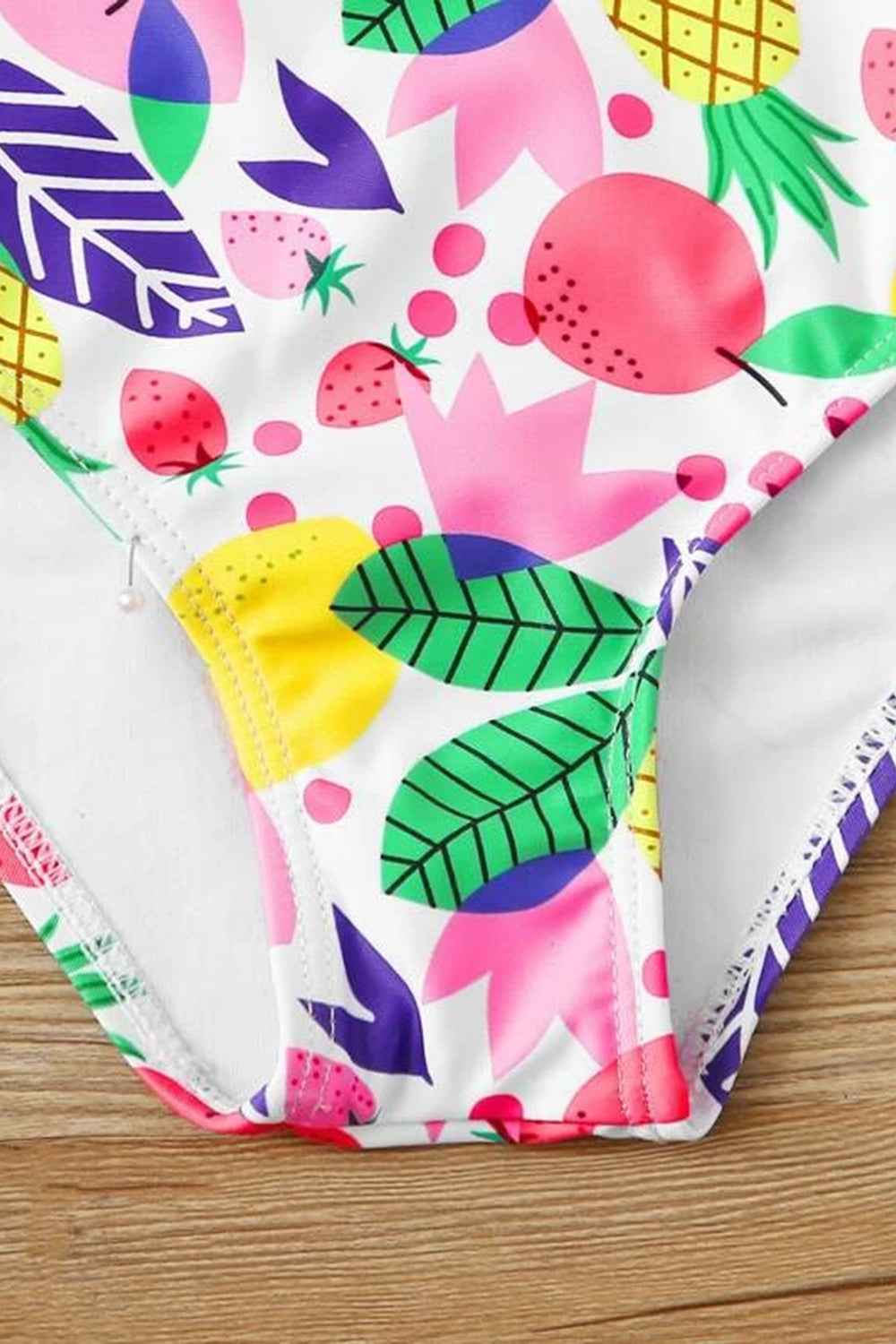 Toddler Girls Fruit & Plant Ruffle One Piece Swimwear