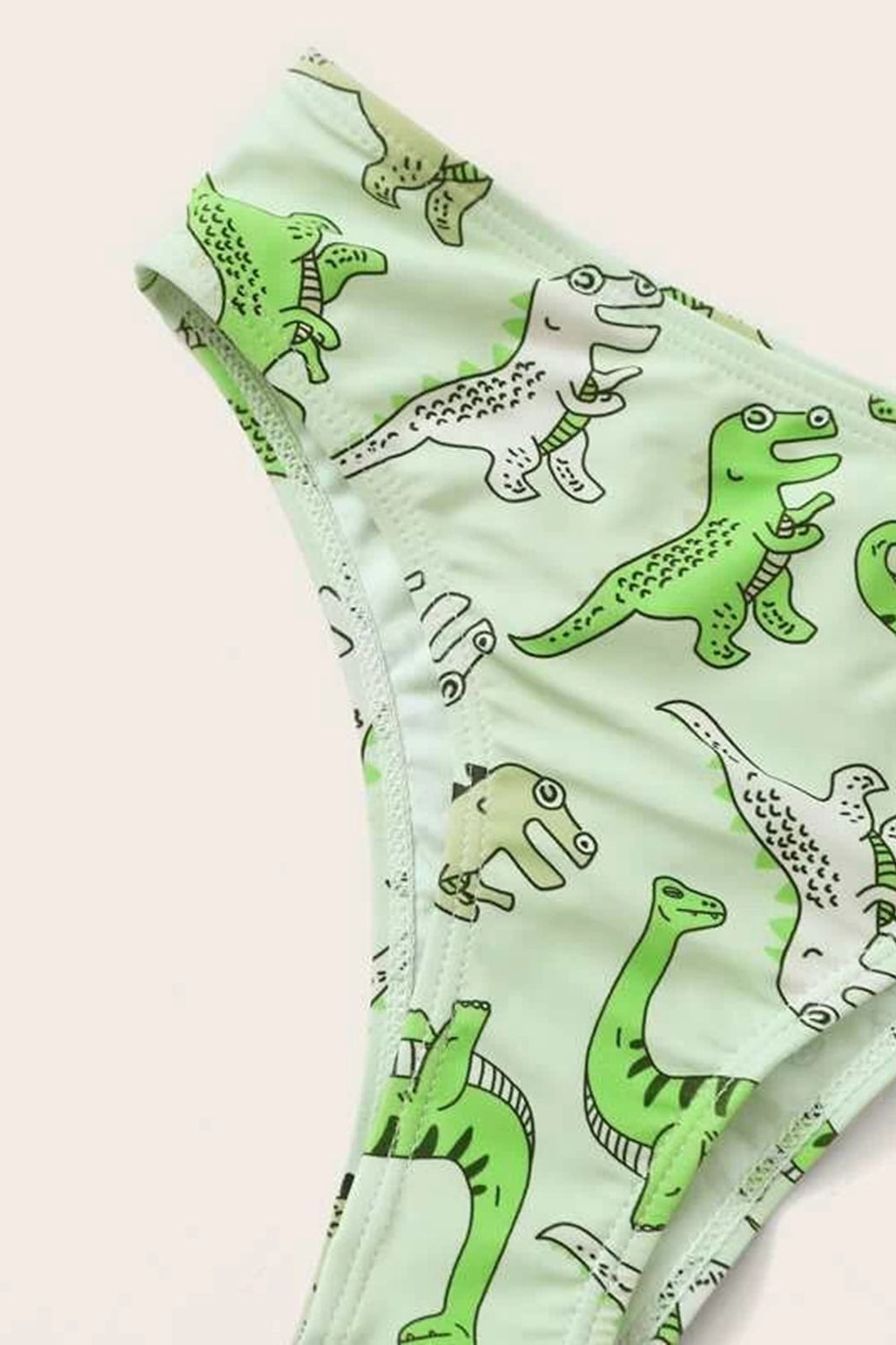 Girls Cartoon Dinosaur Print Bikini