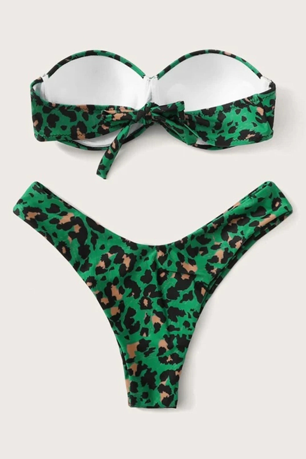 Leopard Underwire High Cut Bikini Swimsuit