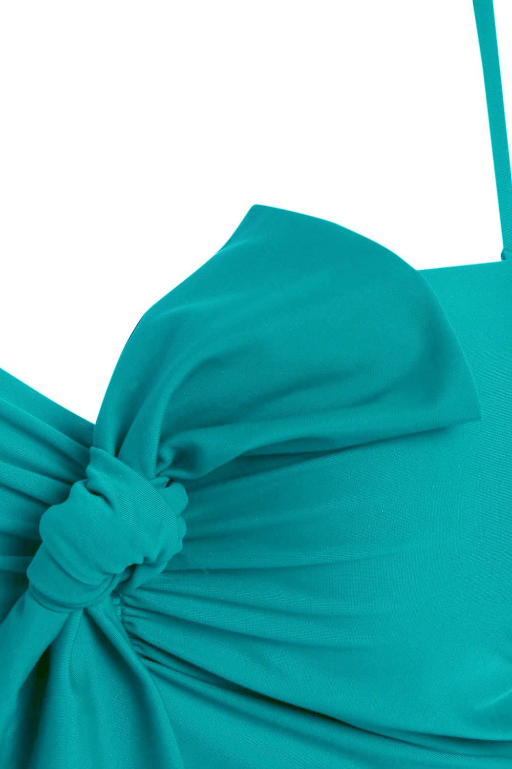 Polka Dot Tied Underwire Tummy Control Bikini Swimwear