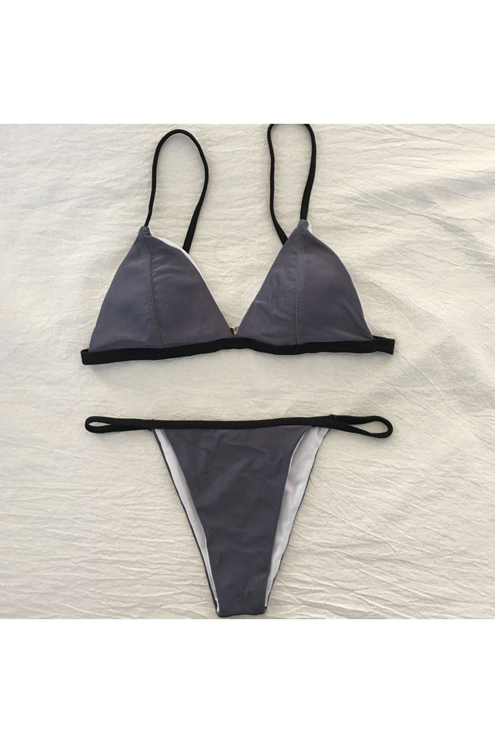Sexy Triangle bikini set for beach vacation