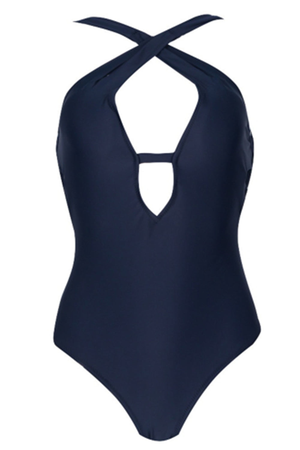 Women V-neck Slim Sexy One-piece Swimsuit