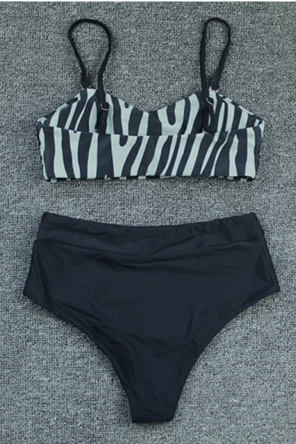 Women Striped High Waist Sexy Bikini