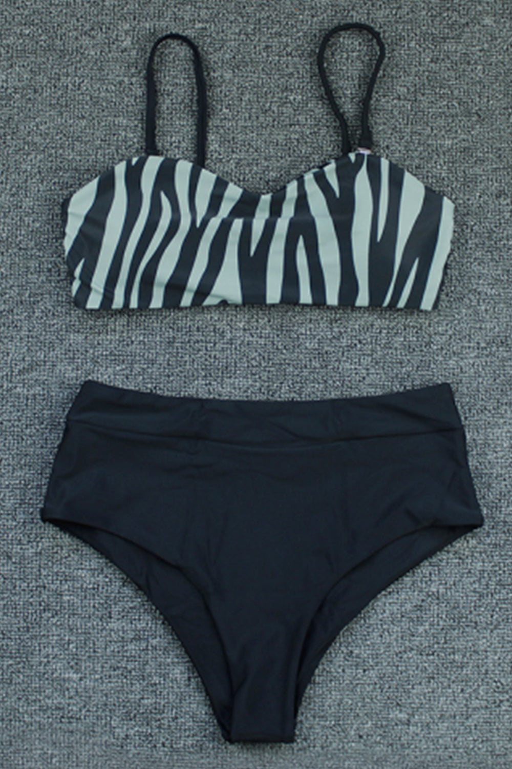 Women Striped High Waist Sexy Bikini