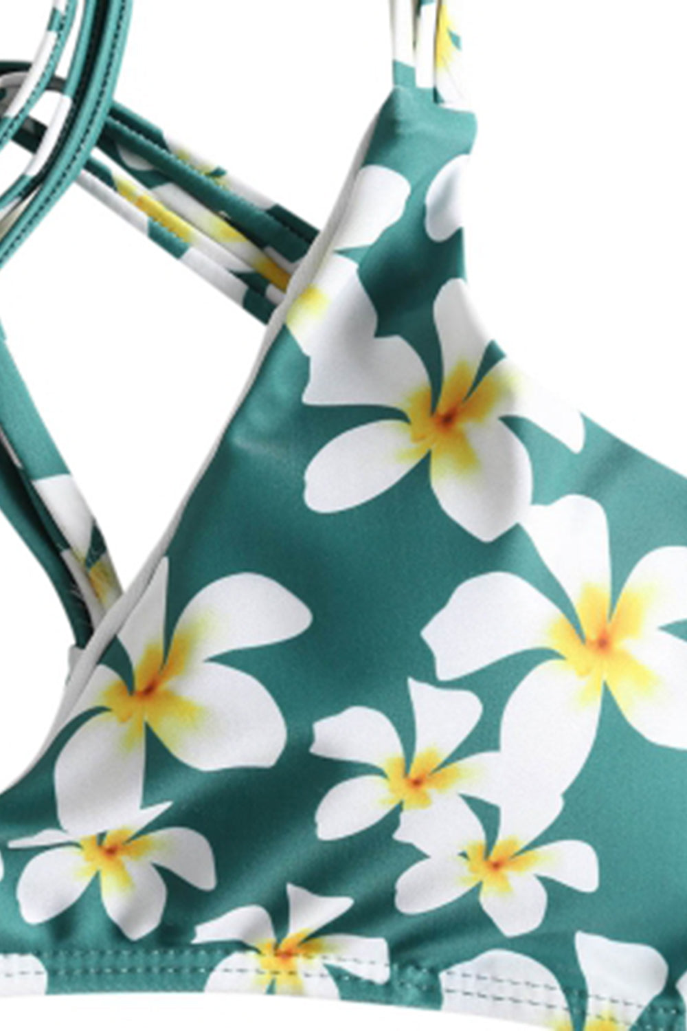 Floral Strappy Wrap Bikini Set