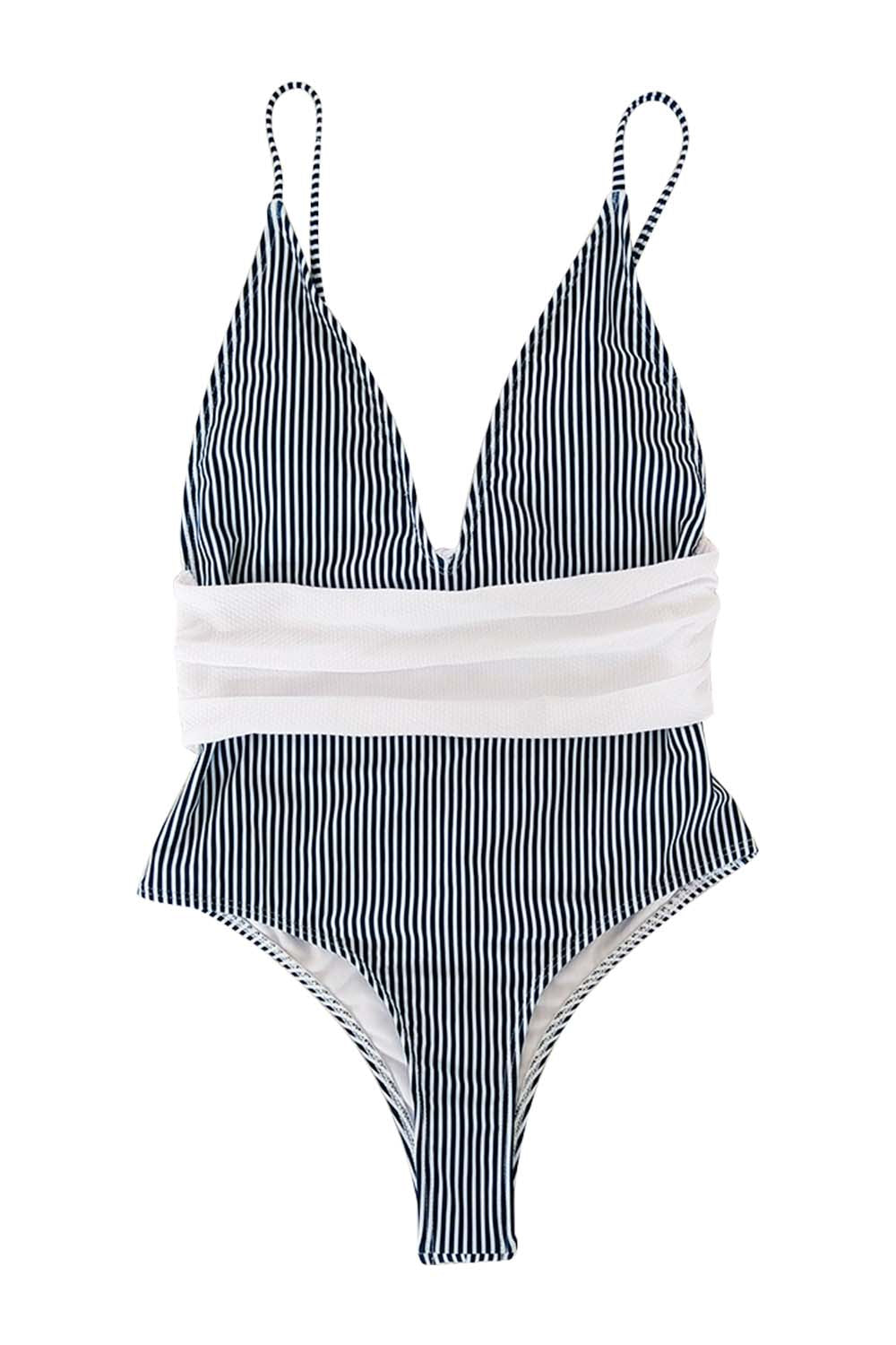 Iyasson Halter Neck Floral Print Swimsuit