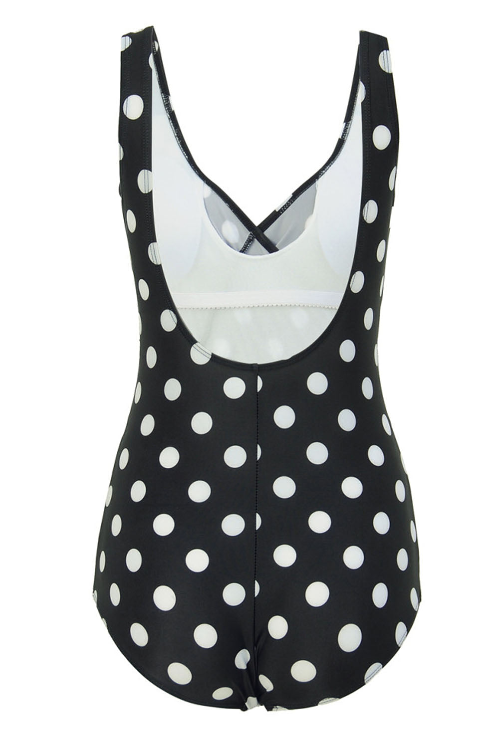 Iyasson Womens Sexy Solid Color/Polka Dot One-piece Swimsuit