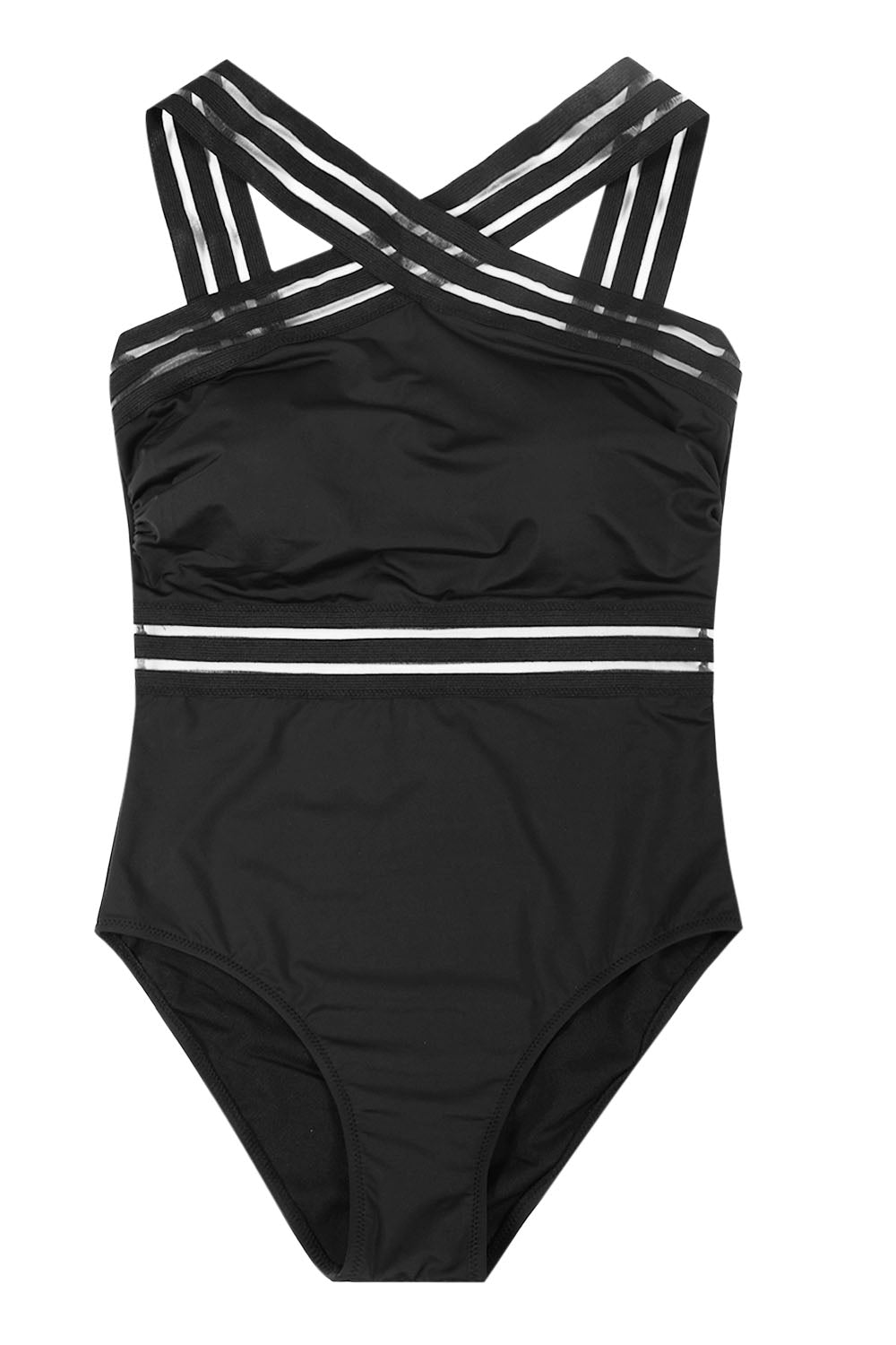 Iyasson Womens Sexy Hollow Strap Cross Backless Swimsuit