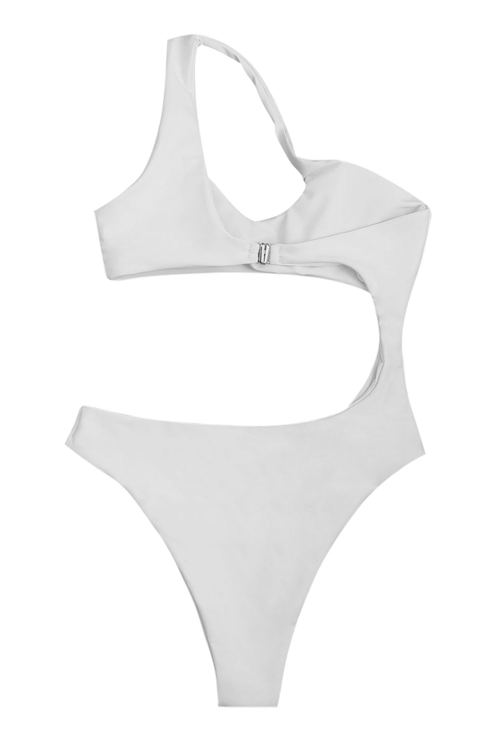 Iyasson Women's Sexy One-Shoulder Strap Hollow One-piece Swimsuit