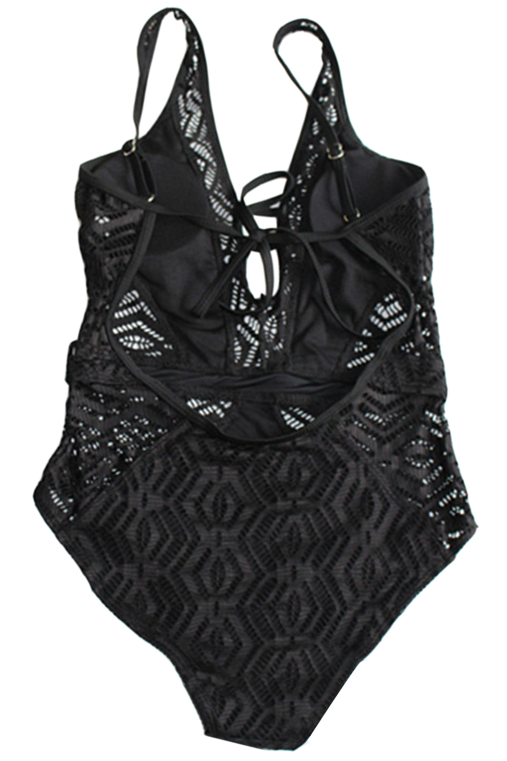 Iyasson Deep V Neck One-piece Swimsuit