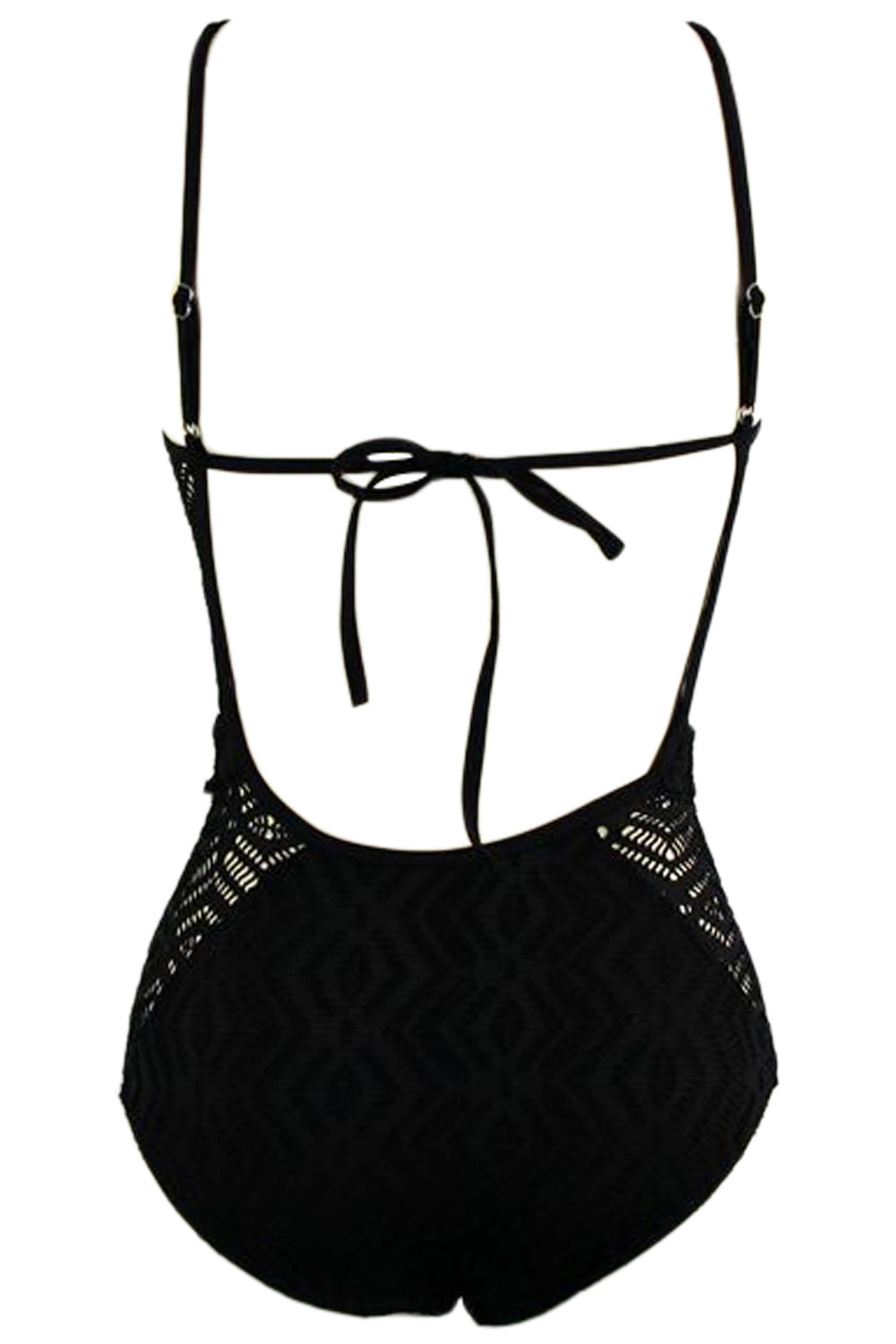 Iyasson Deep V Neck One-piece Swimsuit