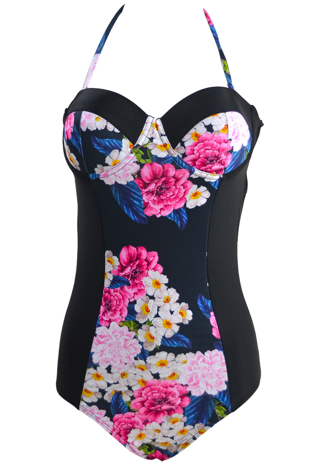 Iyasson Floral Print One-piece Swimsuit