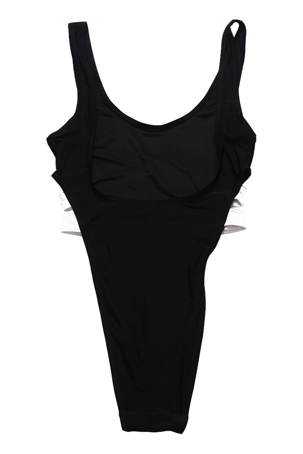 Iyasson Solid Color Backless One-piece Swimsuit