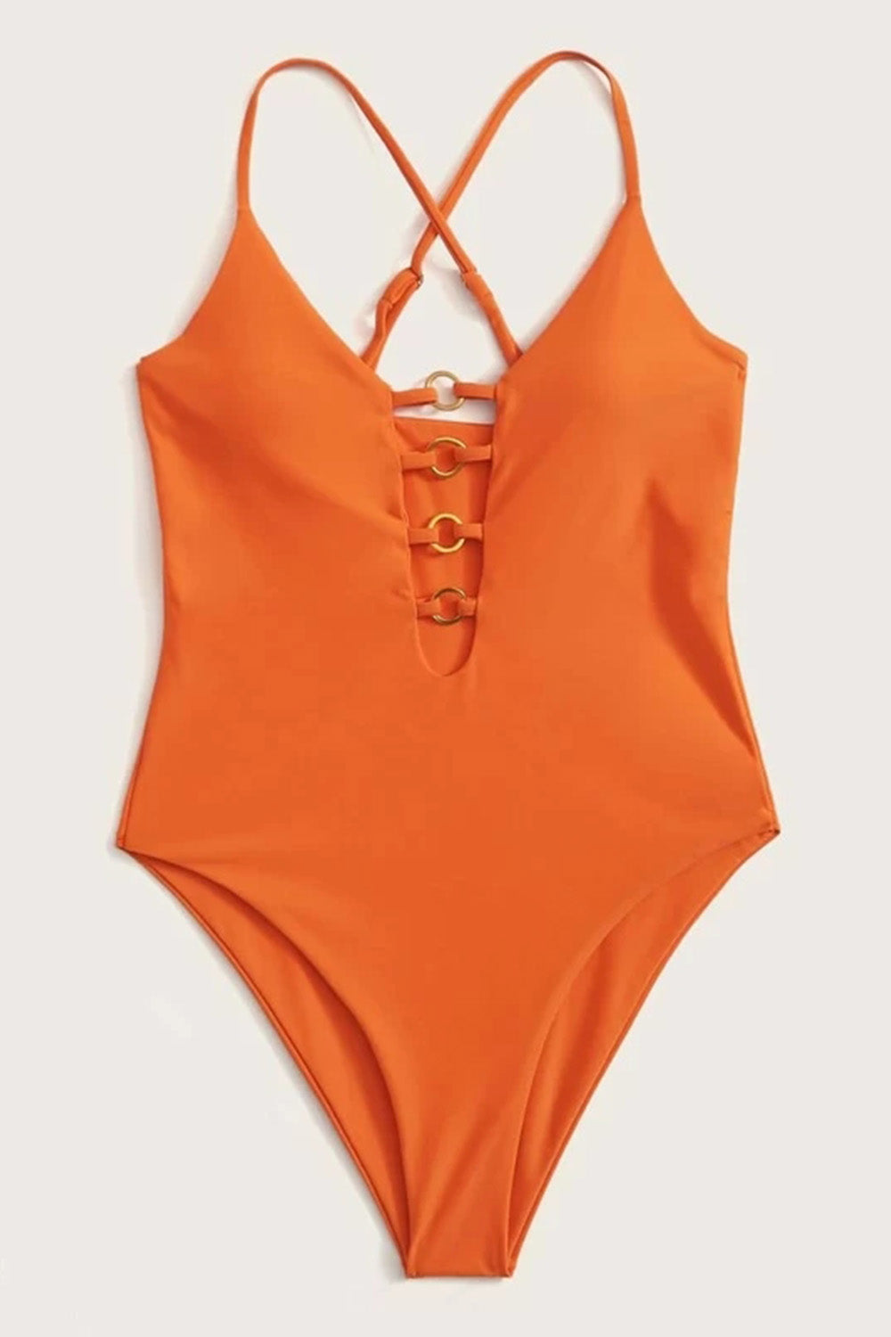 Ring Linked Detail One Piece Swimsuit