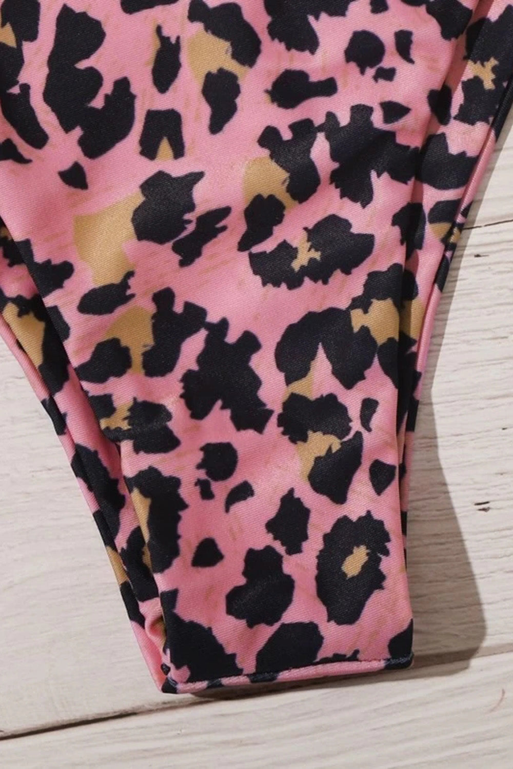 Leopard Underwire High Cut Bikini Swimsuit