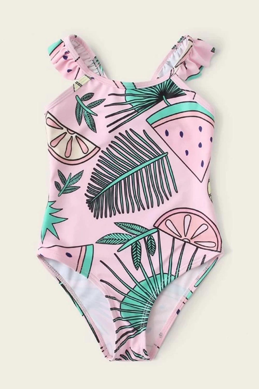 Toddler Girls Tropical & Fruit One Piece Swimsuit