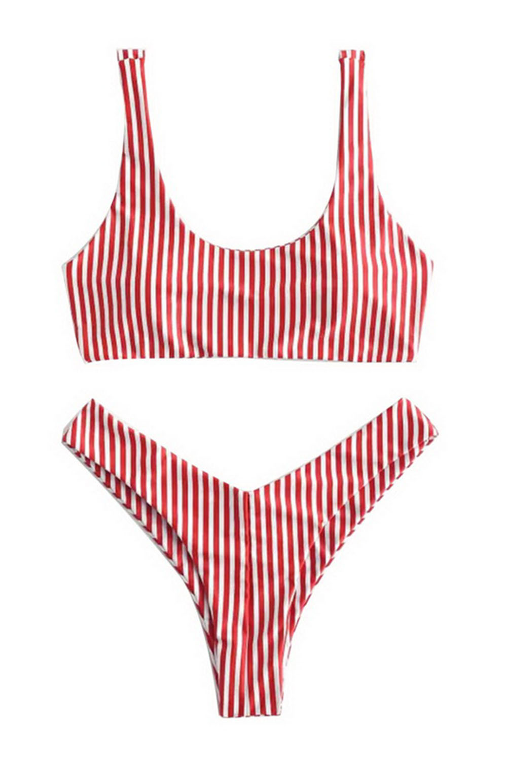 Hot Striped Bikini Set Brazilian Thong Sexy Swimwear