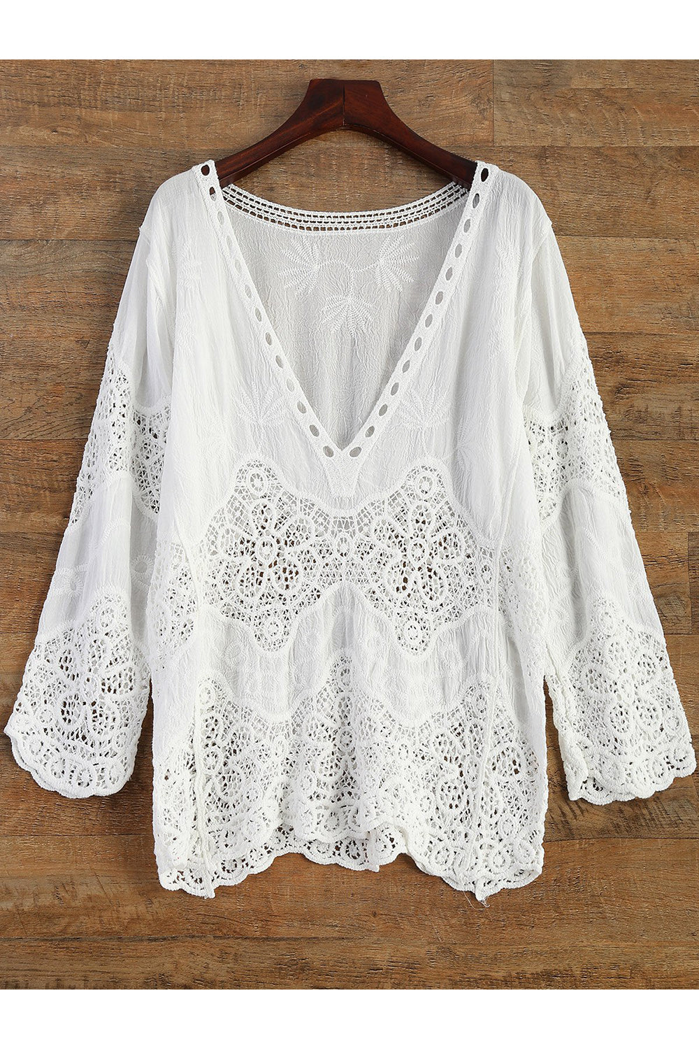 Crochet Panel Beach Cover-Up