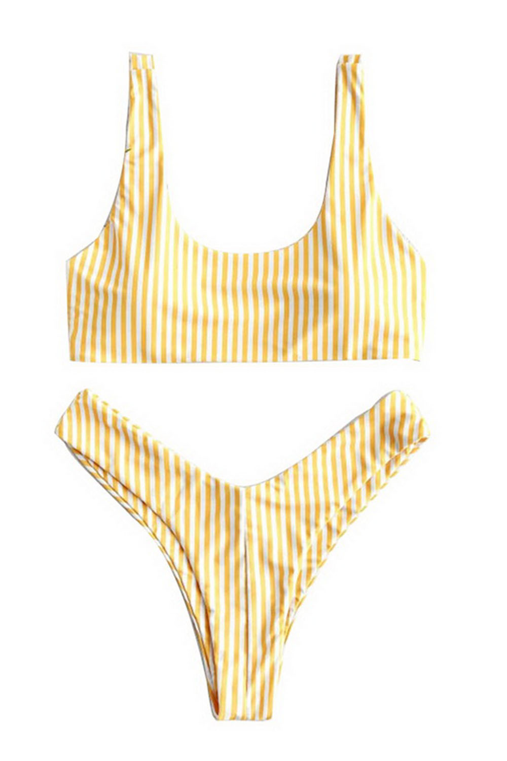 Hot Striped Bikini Set Brazilian Thong Sexy Swimwear