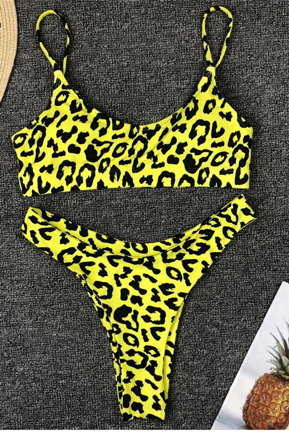 Female Leopard Print Beachwear Swimming Bikini Women