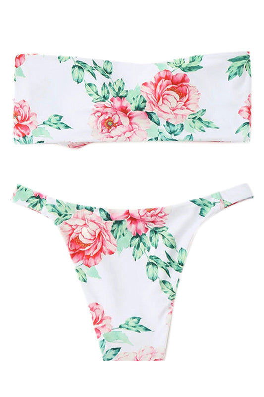 Iyasson Charming Floral printing Bikini Set