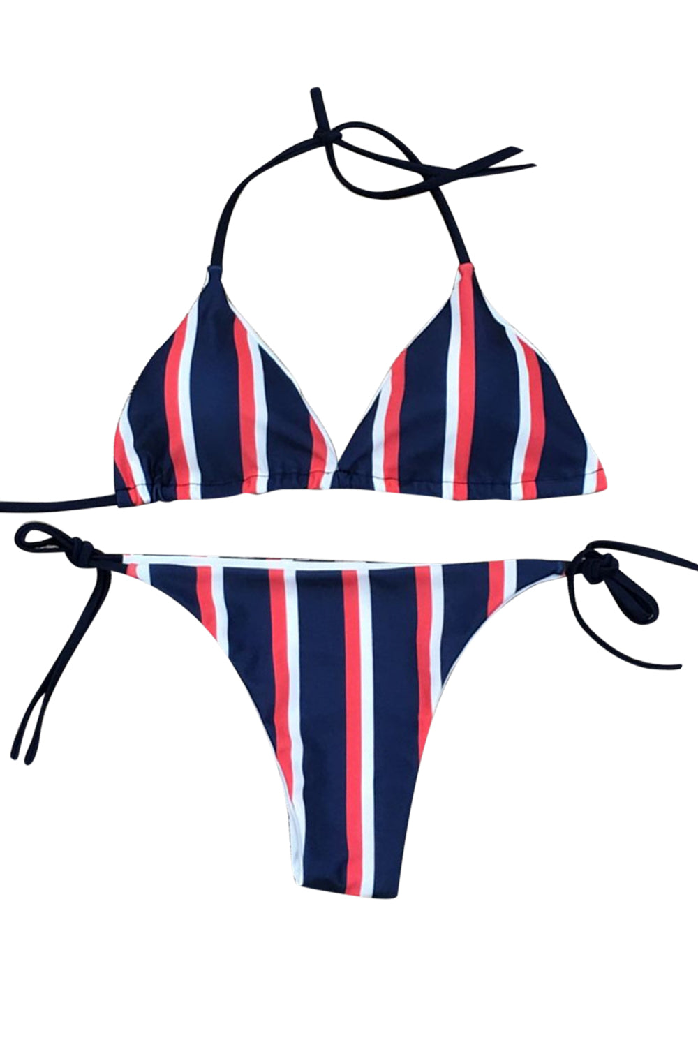 Iyasson Summer Beach Stripe Bikini Set