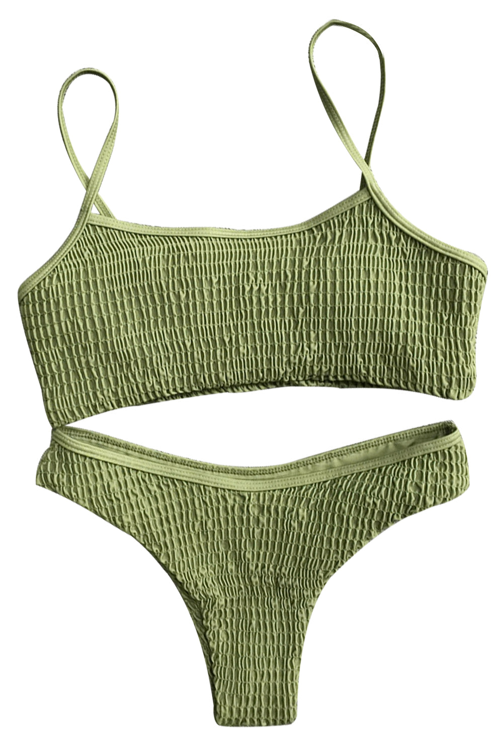 Iyasson Sexy Textured fabric Bikini Set