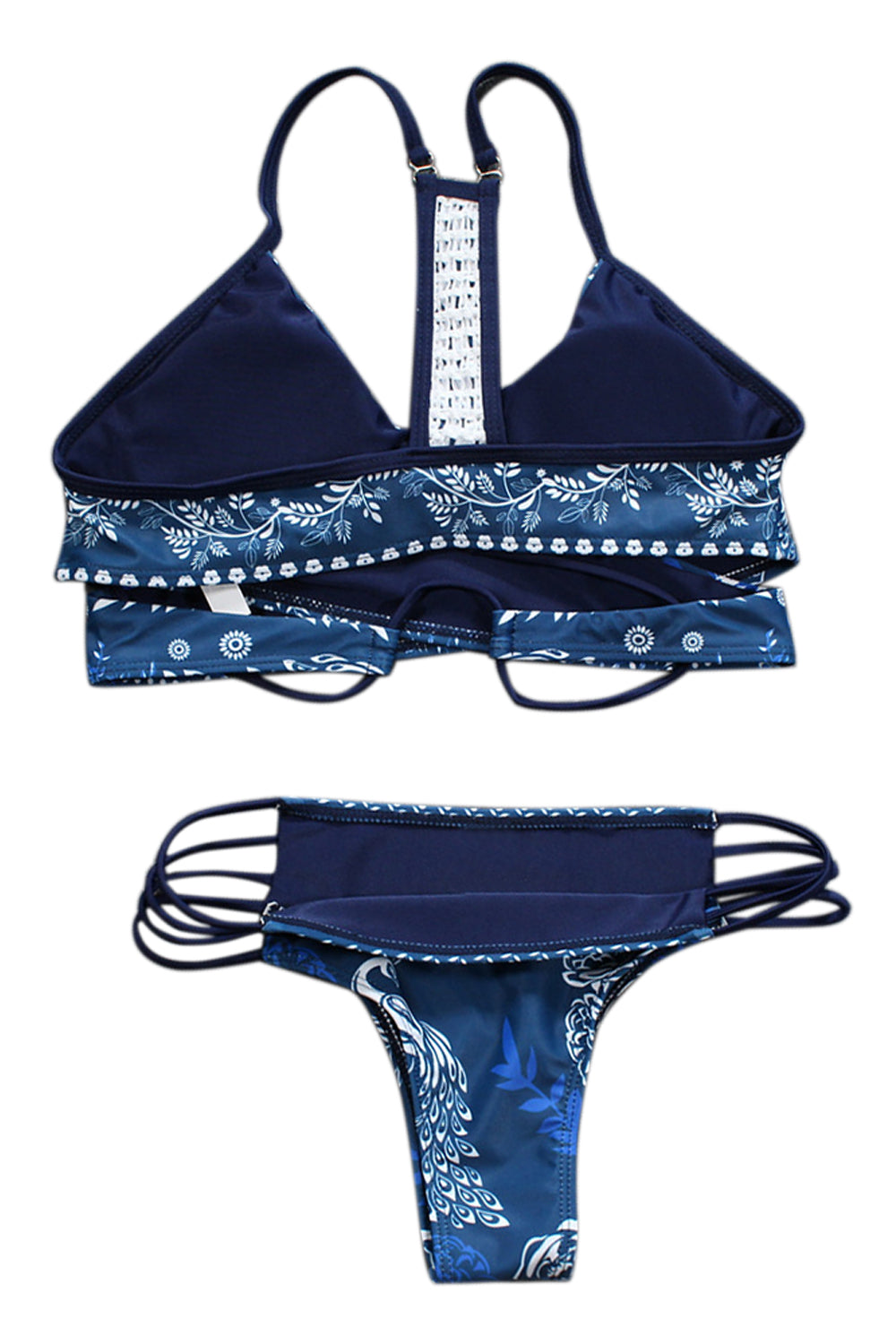 Iyasson Floral Printing Flirty fit with less coverage Bikini Set