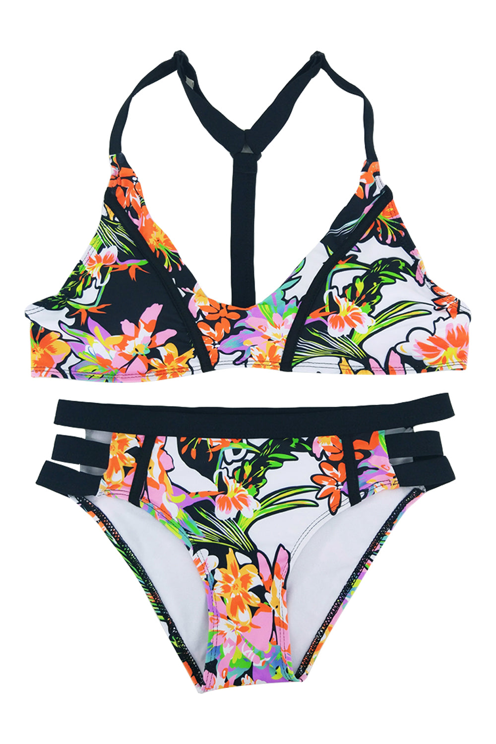 Iyasson Floral Printing Bikini Set