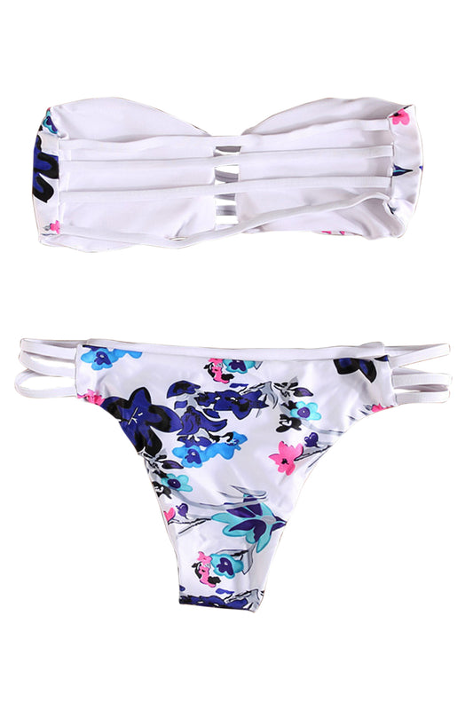 Iyasson Bird Pattern High-waisted fit Bikini Set