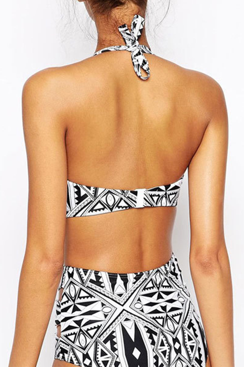 Iyasson Drizzle Bohemia Print With High-waisted fit Bikini Set