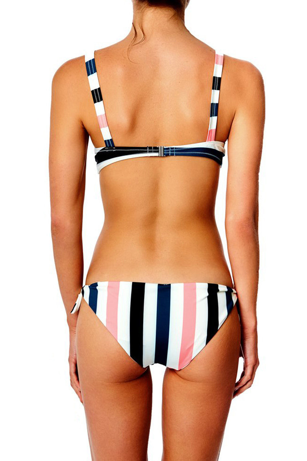 Iyasson Colorful Stripe Printing Bikini Set