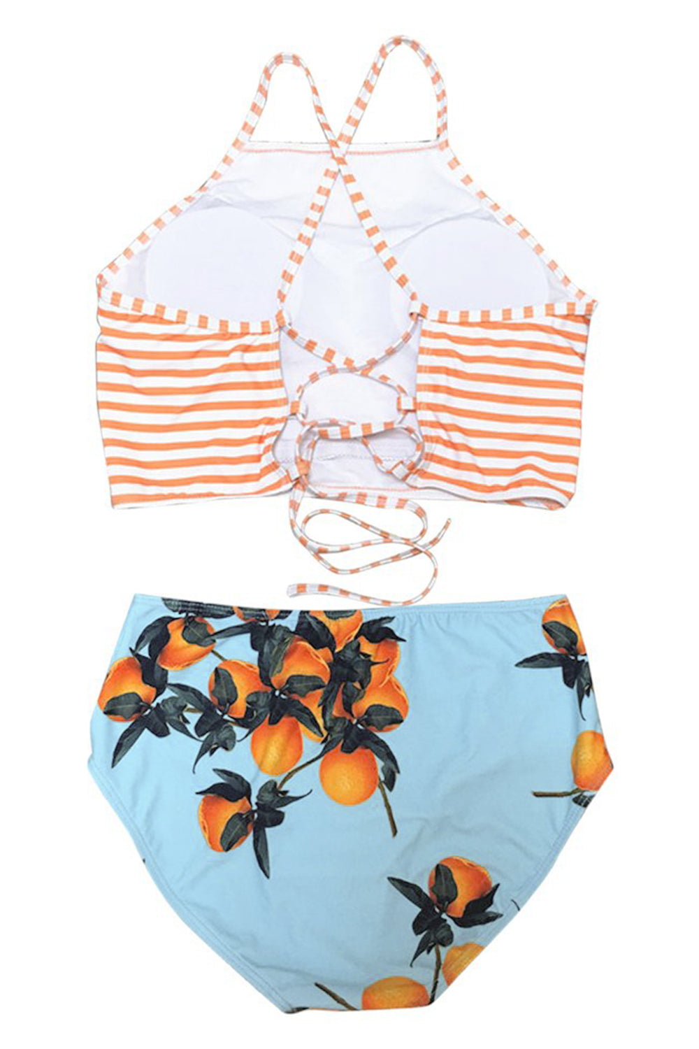 Iyasson Summer Dreams Printing Halter Bikini Set