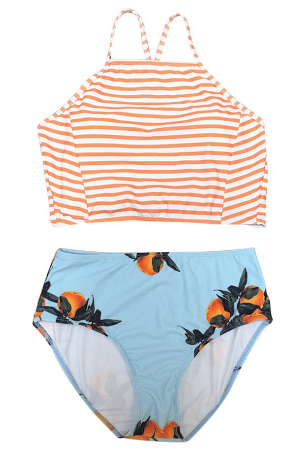Iyasson Summer Dreams Printing Halter Bikini Set